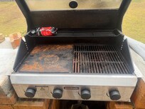 And this was the state of the barbecue when we arrived.