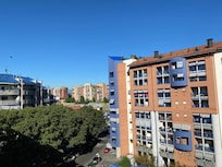 Vista da janela do apartamento.