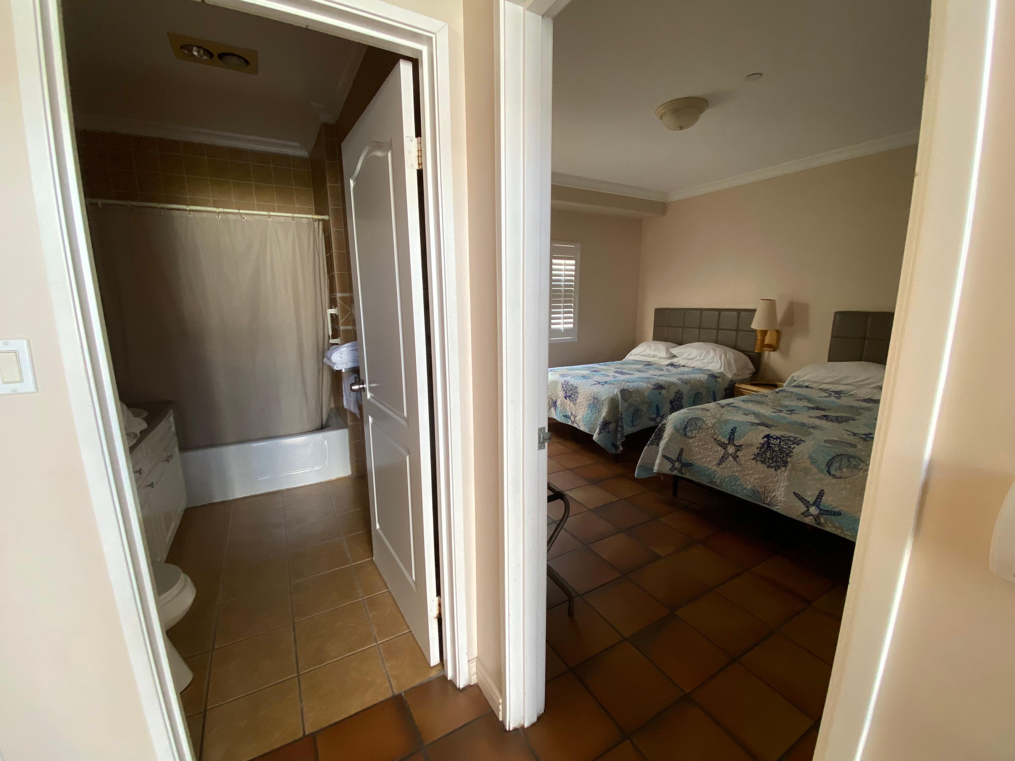 Bathroom and bedroom 
