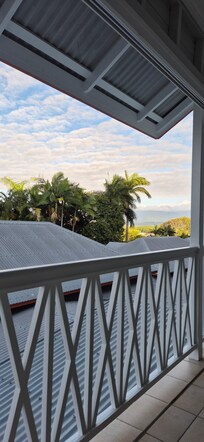 view from master bedroom balcony