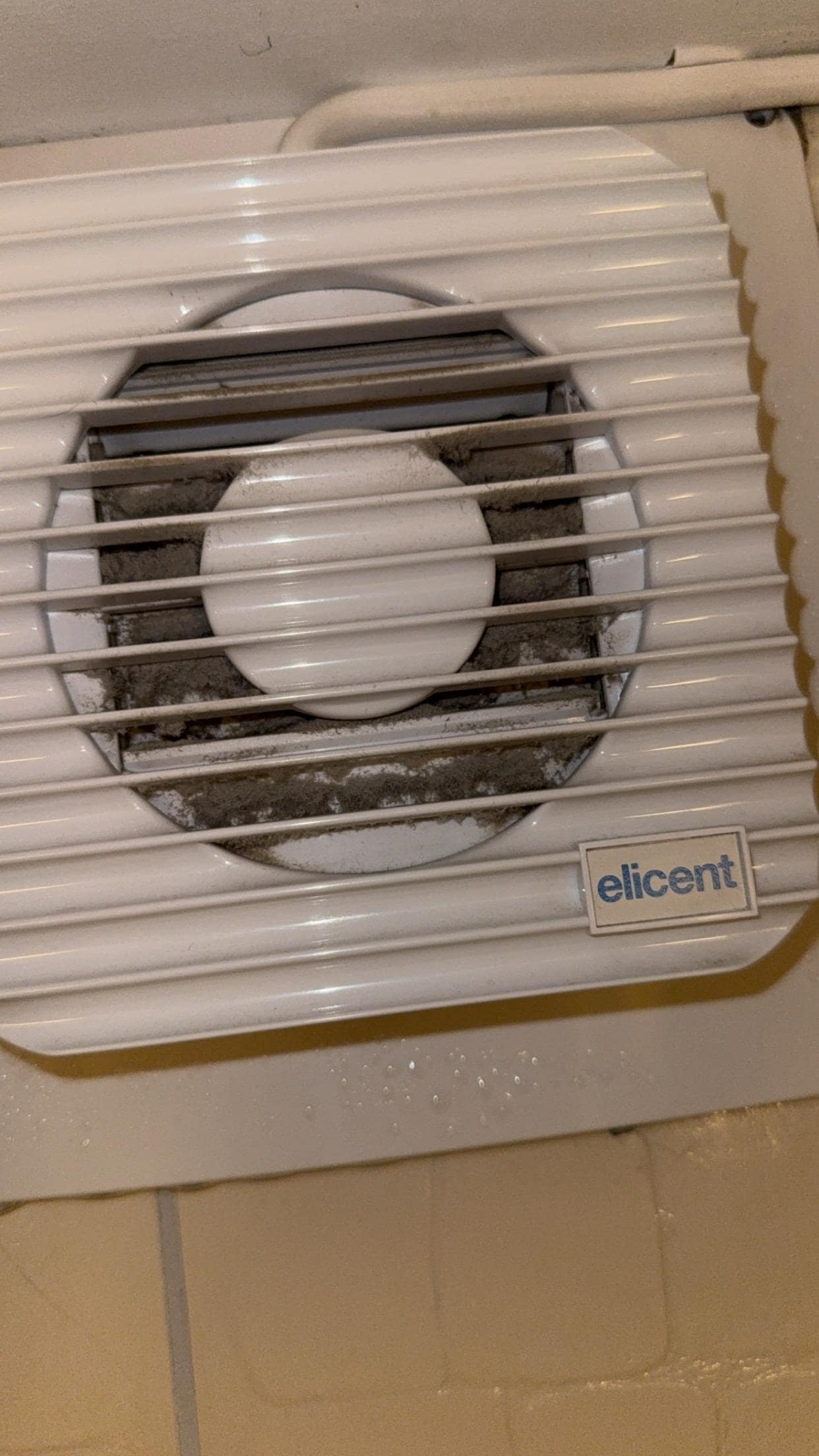 Tykt lag meg møkk i ventilator på badet