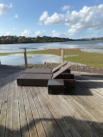View of the tide out