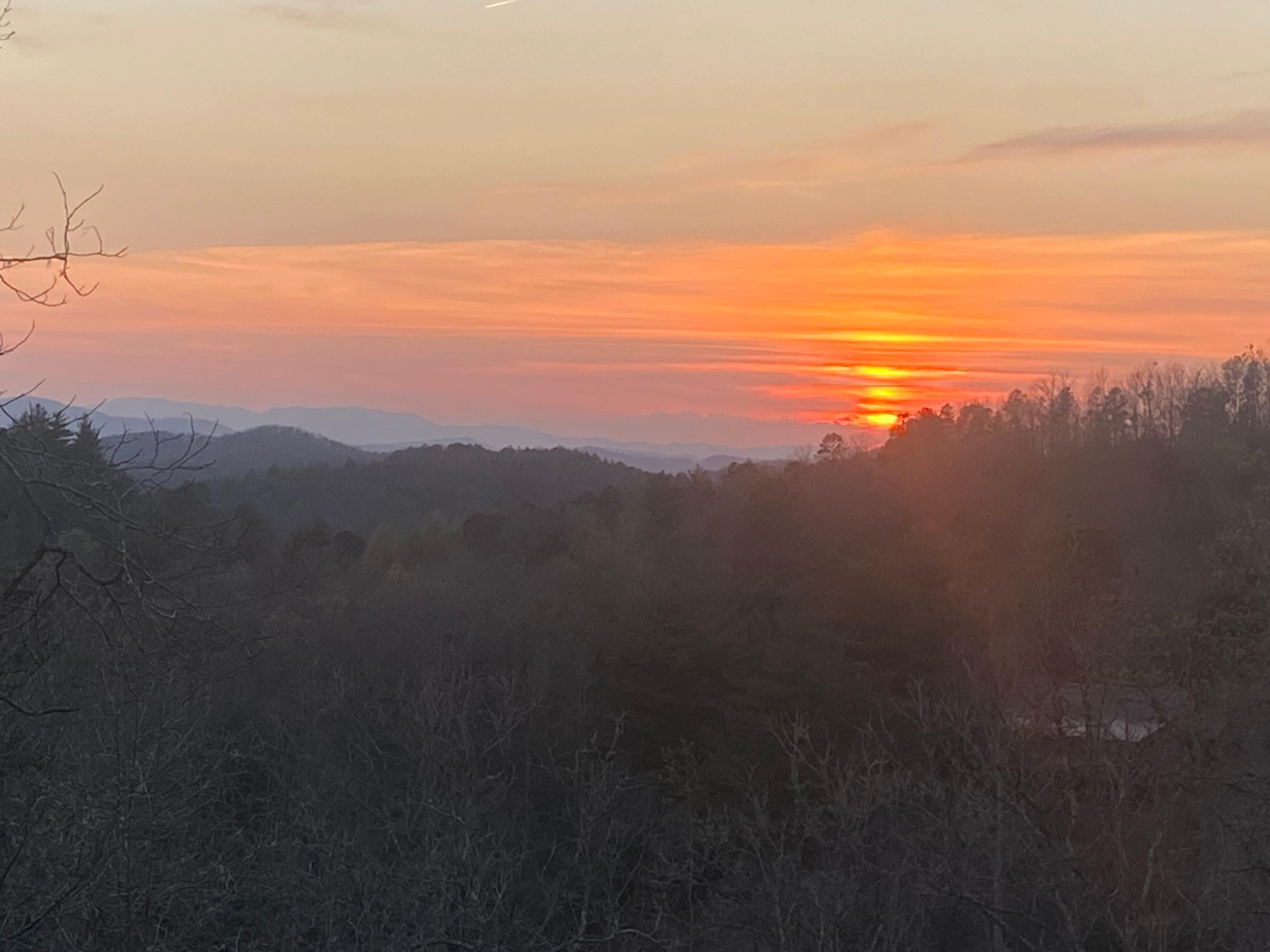 Sunset in April 2026