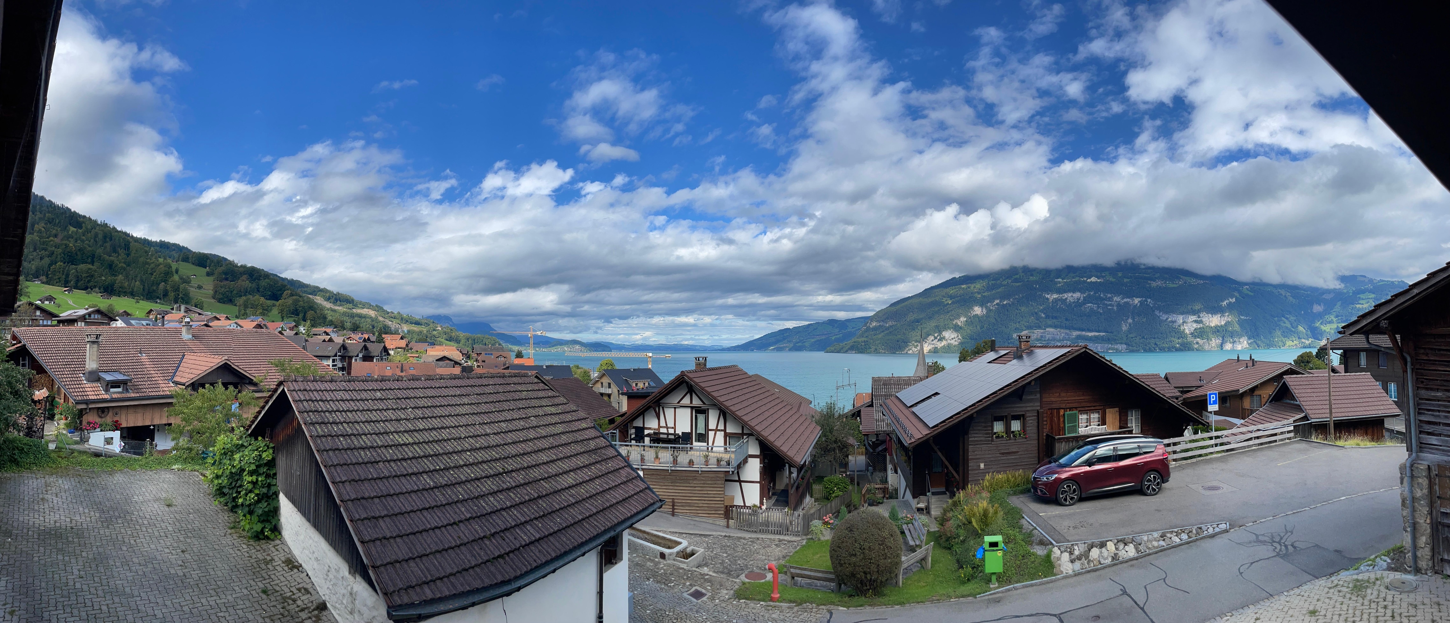 Daytime panorama from the balcony