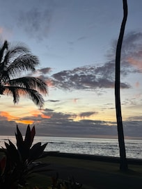 Typical evening view from the patio