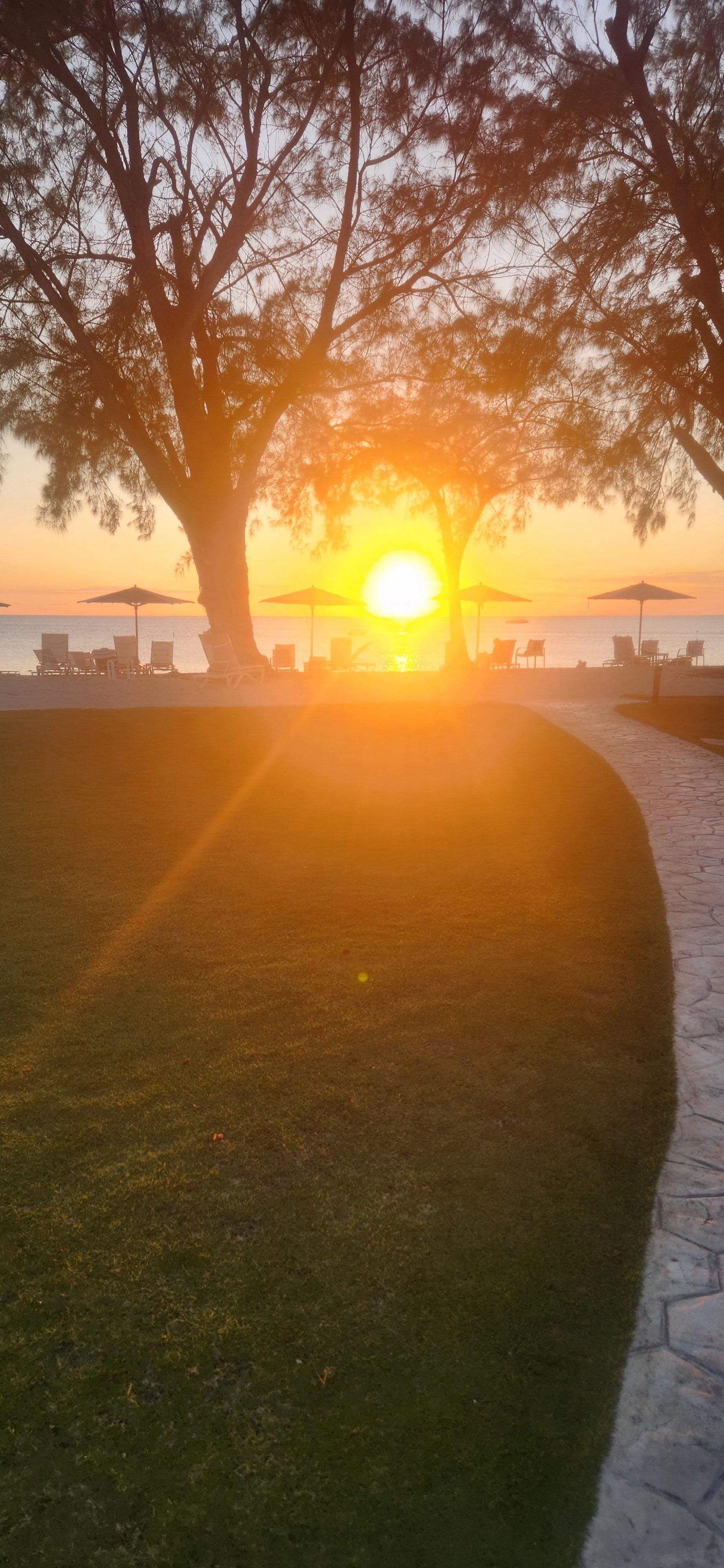 Sunset view from just outside our unit.