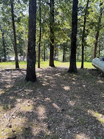 View from the house to the private stairs and dock
