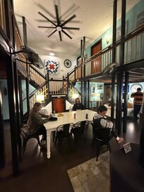 Pano of the living kitchen and living room. Super cool place!