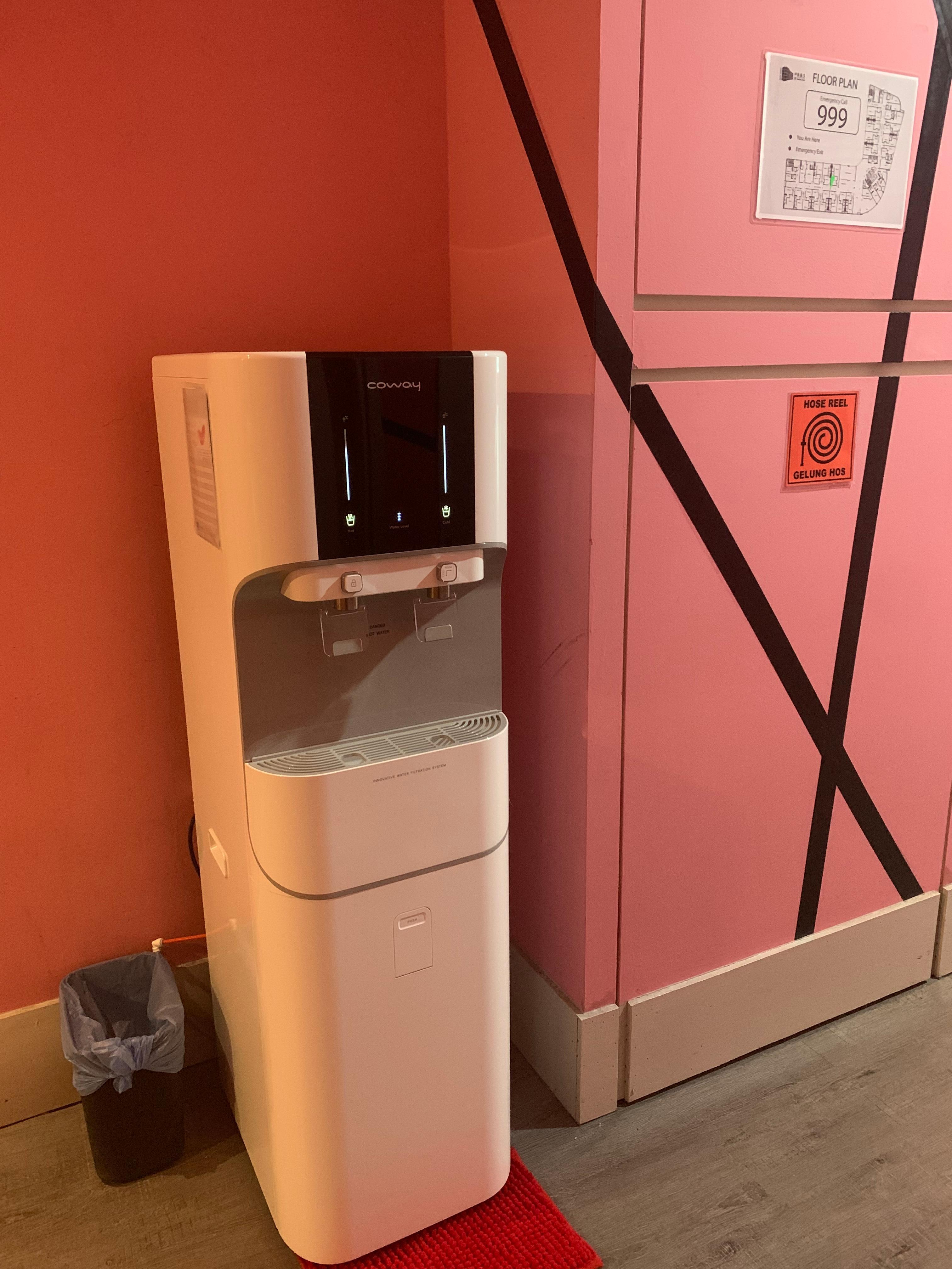 Water cooler for guests