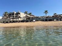 View of hotel from the water.