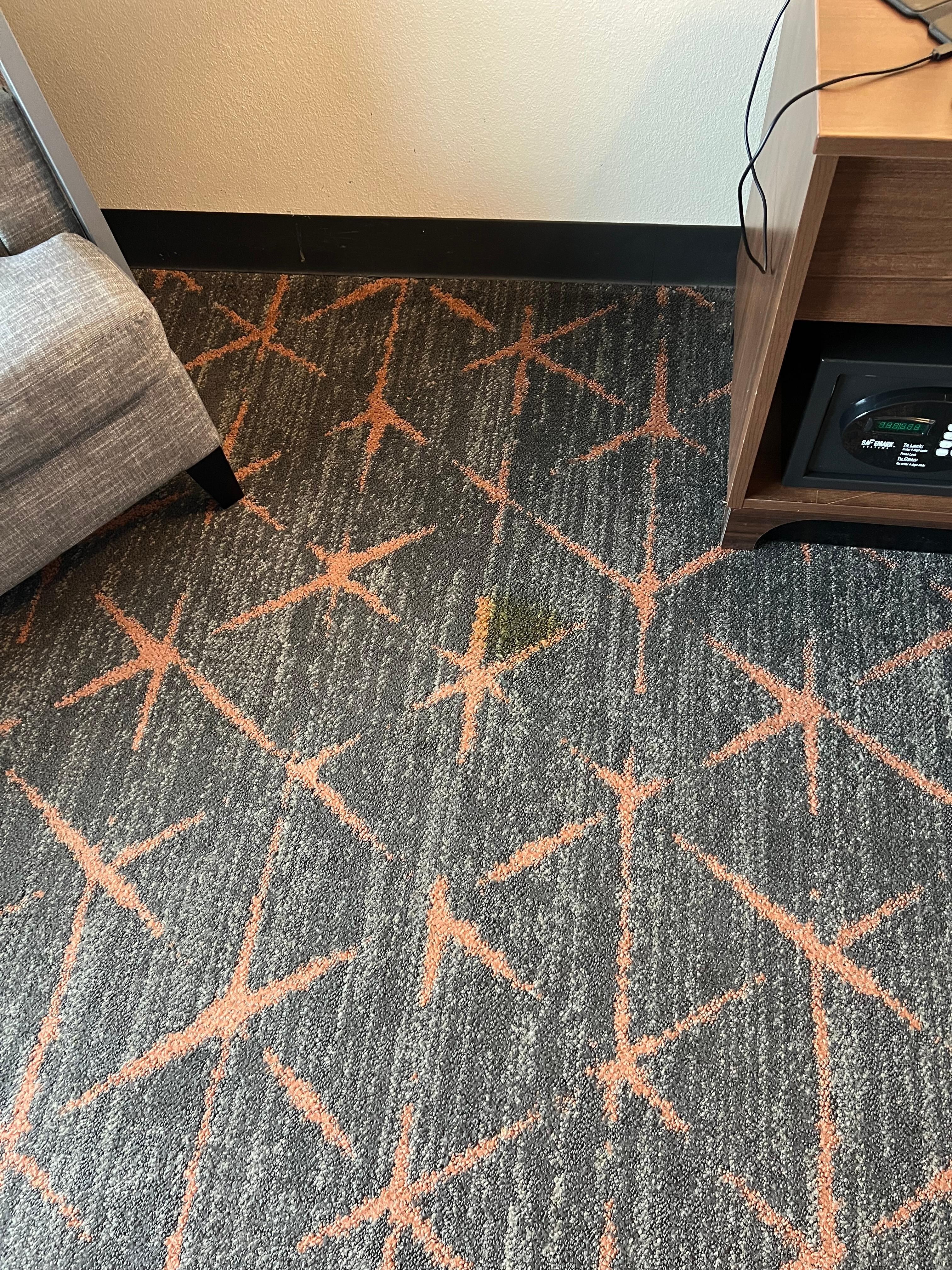 yellow stains on carpeting