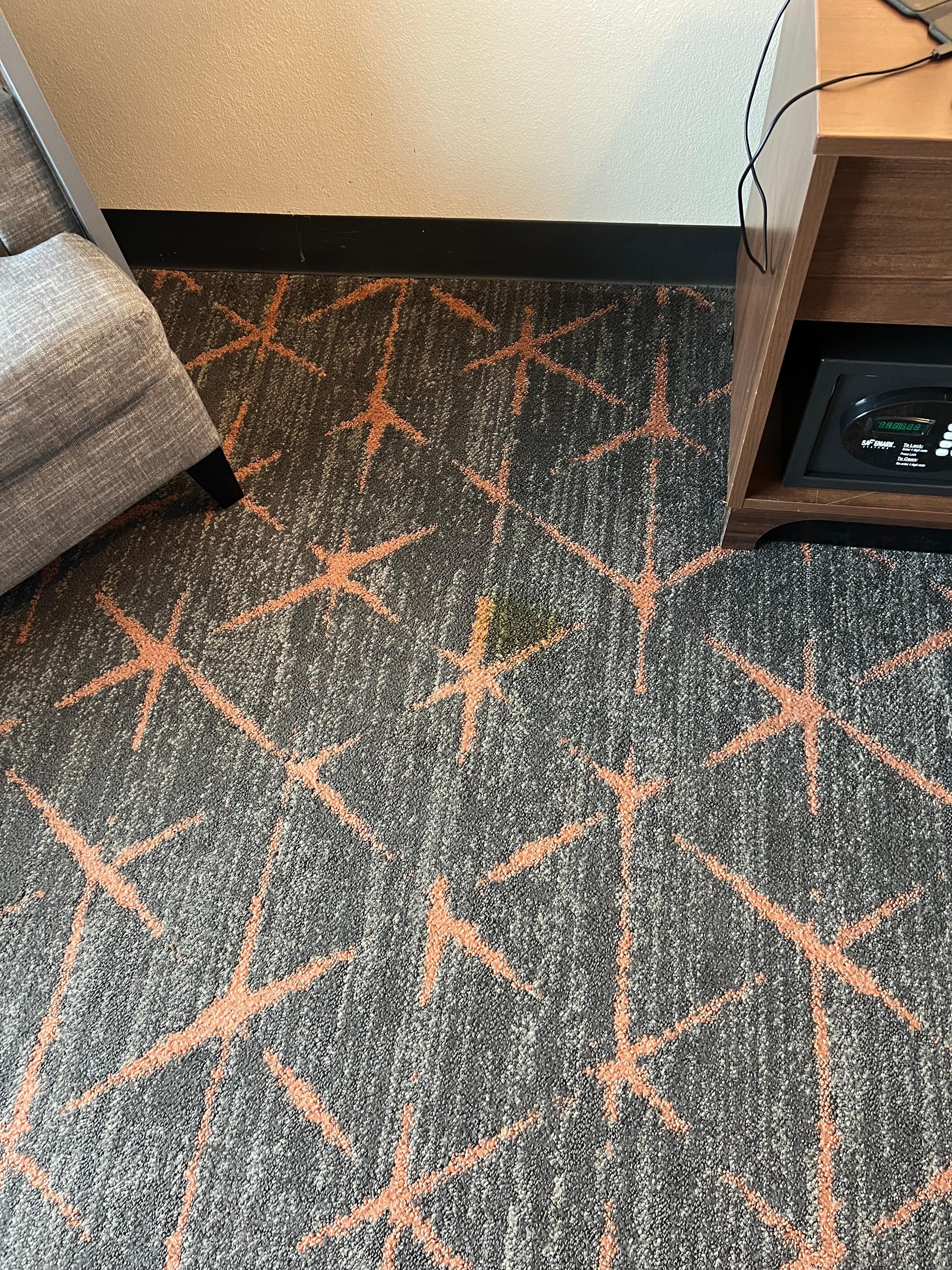 yellow stains on carpeting