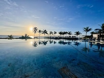 TRS infinity pool in the morning. Those views!