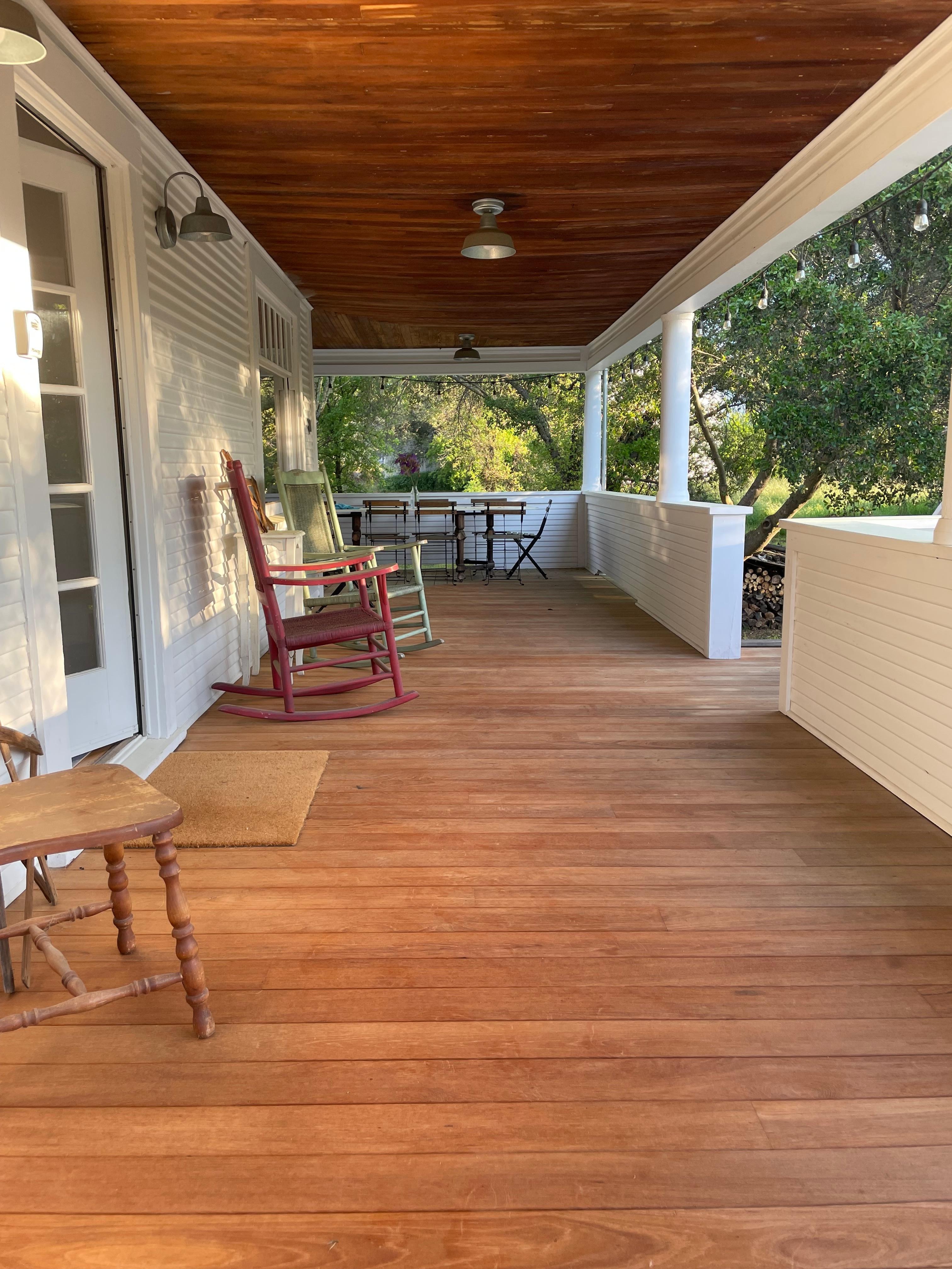 View from the porch swing