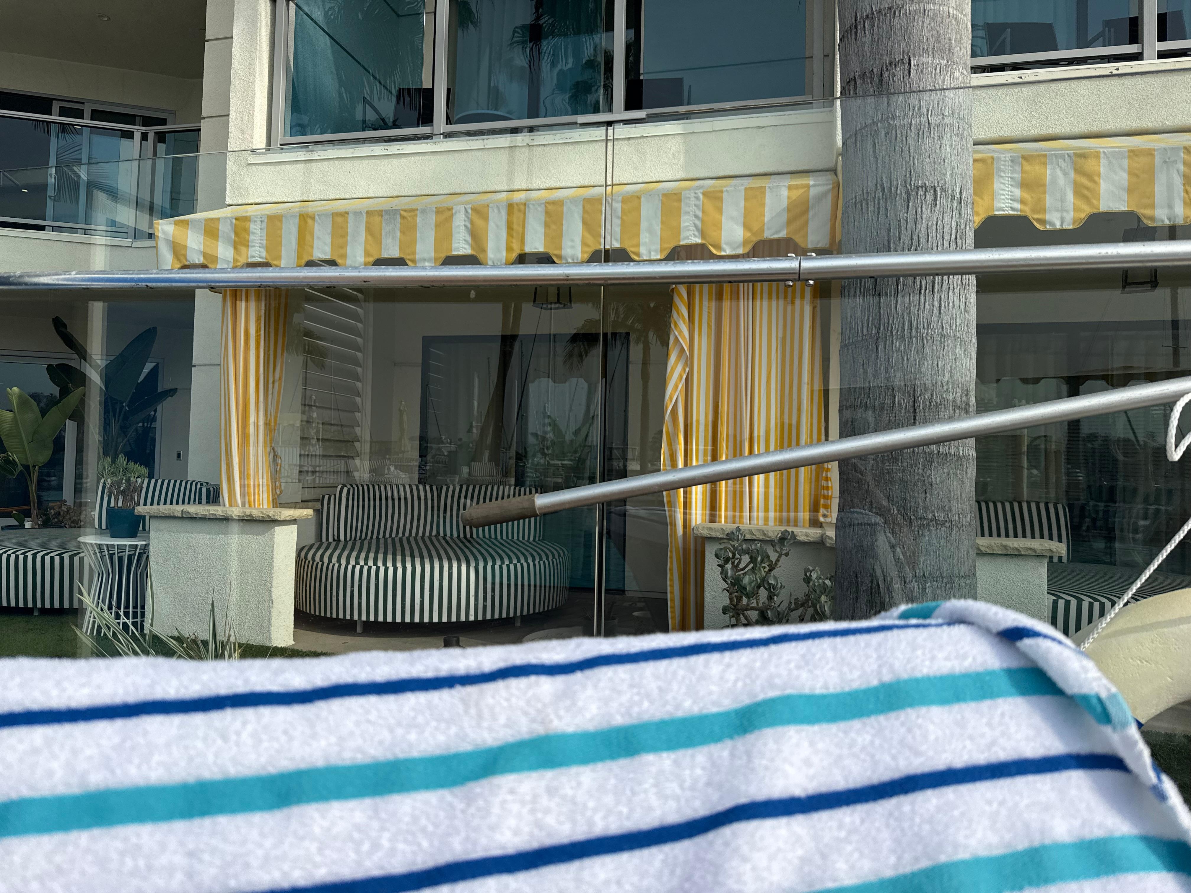 View of our room from the pool.