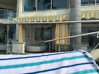 View of our room from the pool.