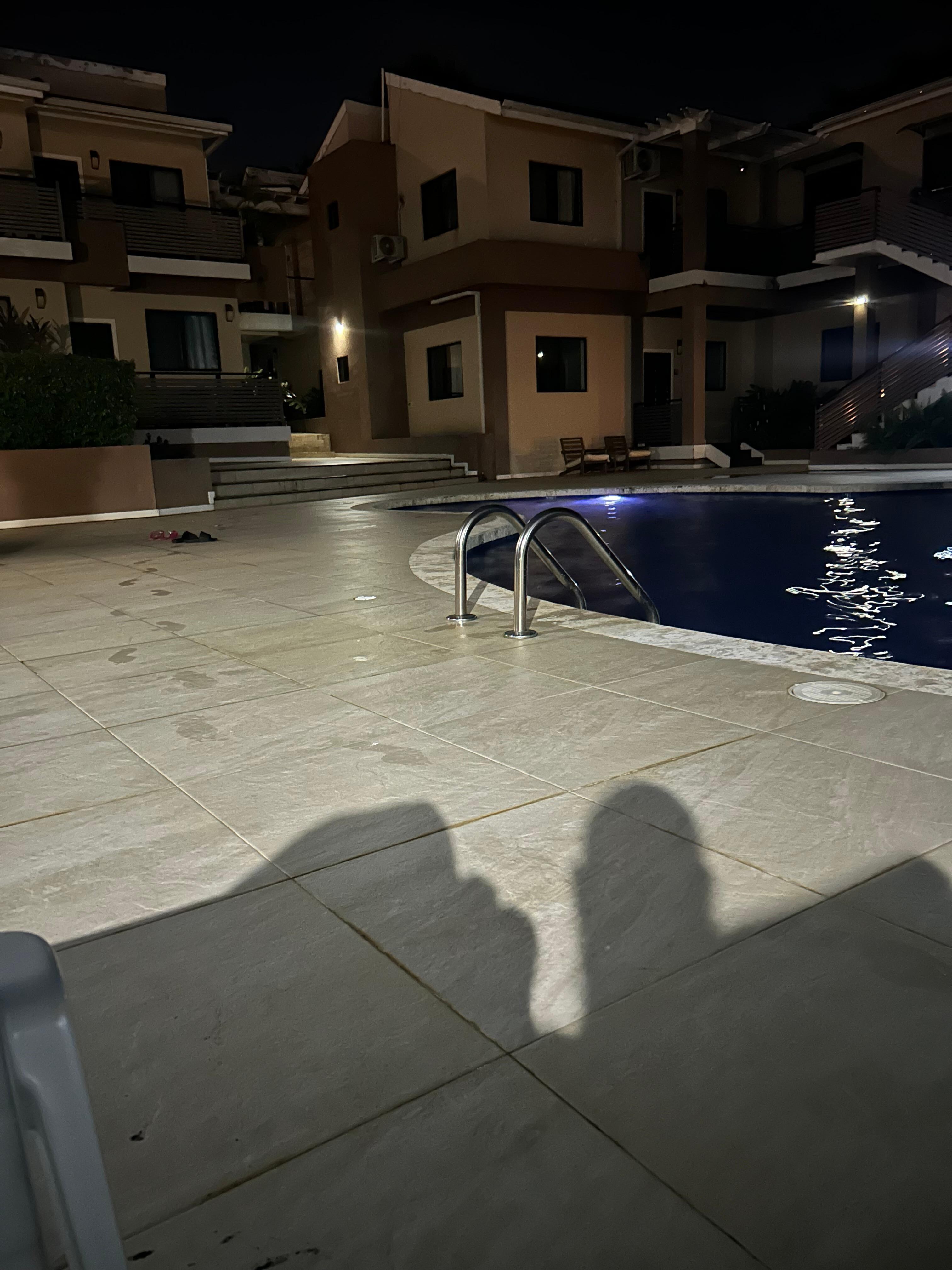 Late night swim