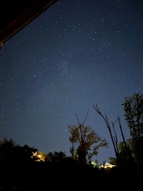 Spectacular night star gazing from the hot tub