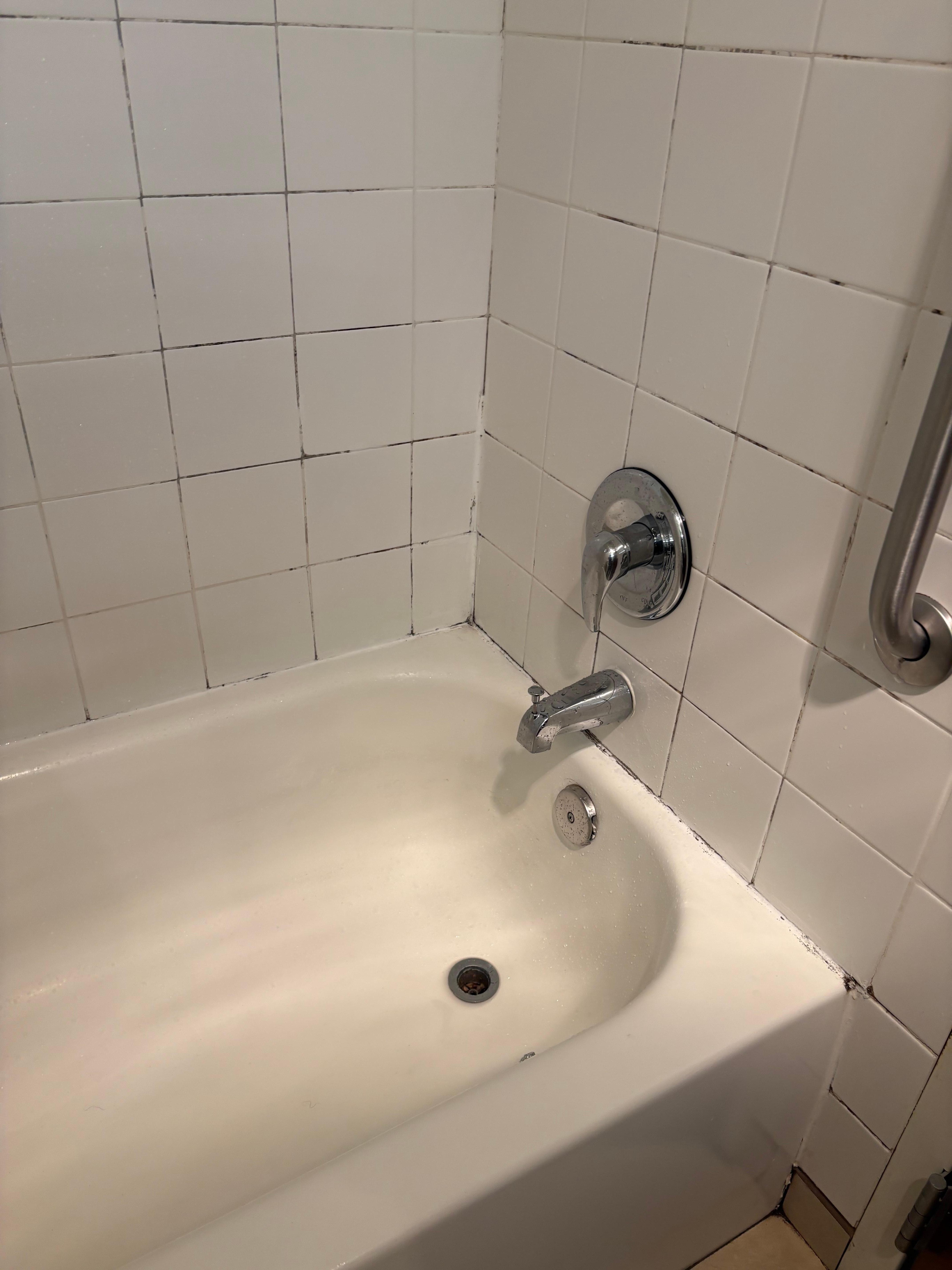 The condition of. The tub