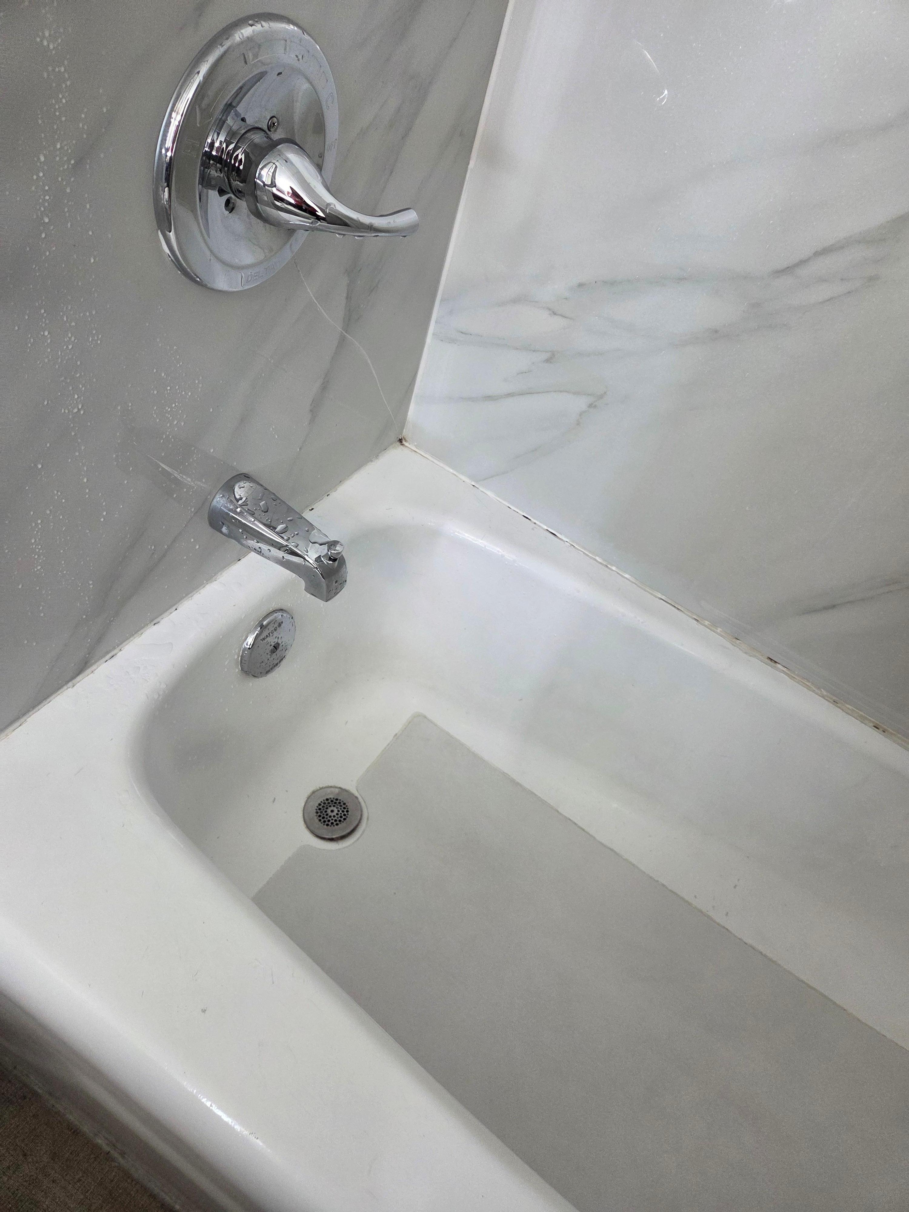 Tub caulking needs immediate attention 
