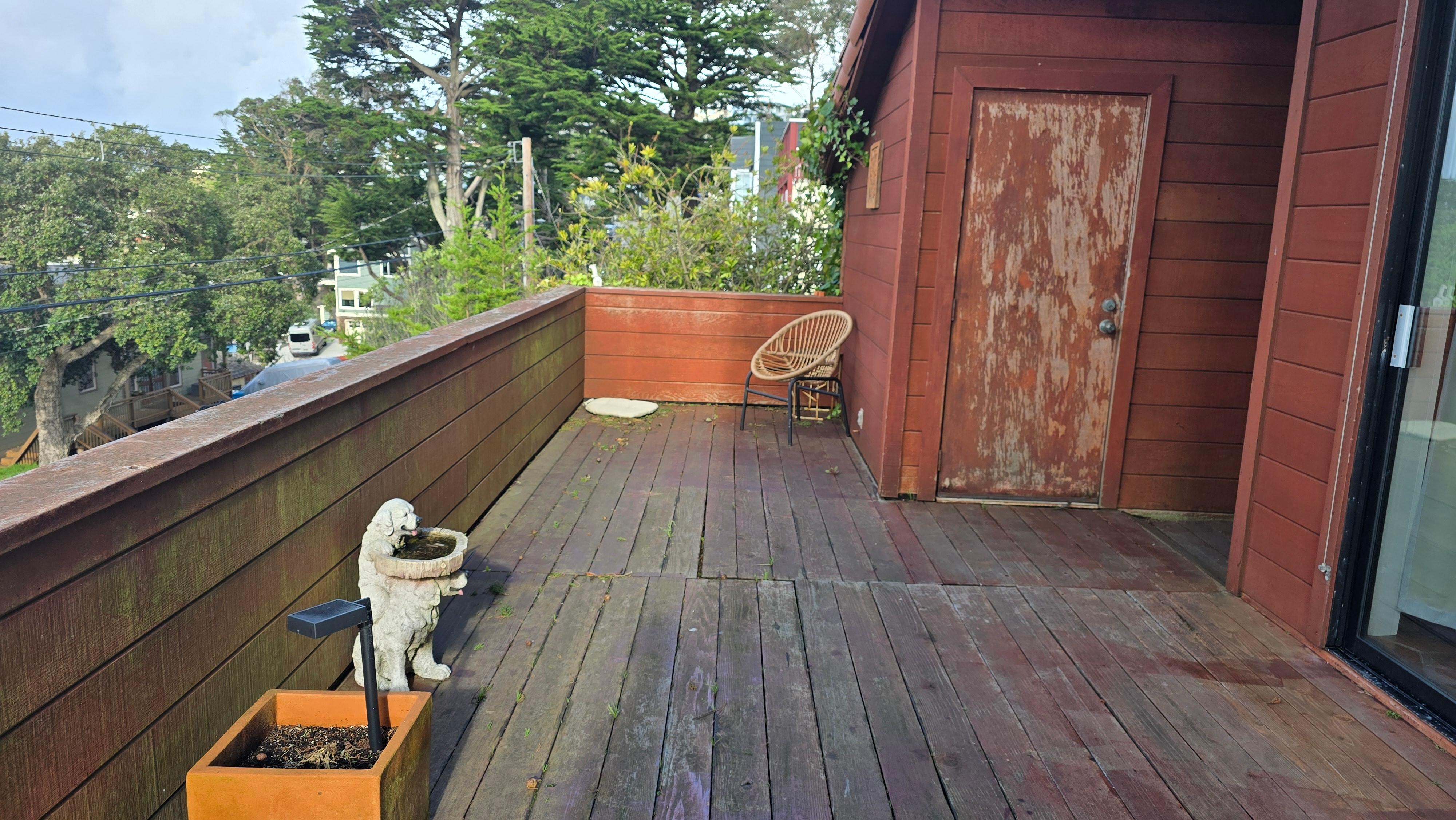 Likely access to garage closed, had to park in the street.