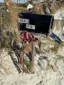 We walked to the Kindred Spirit mailbox. It was one of my friend’s first visit to SB.