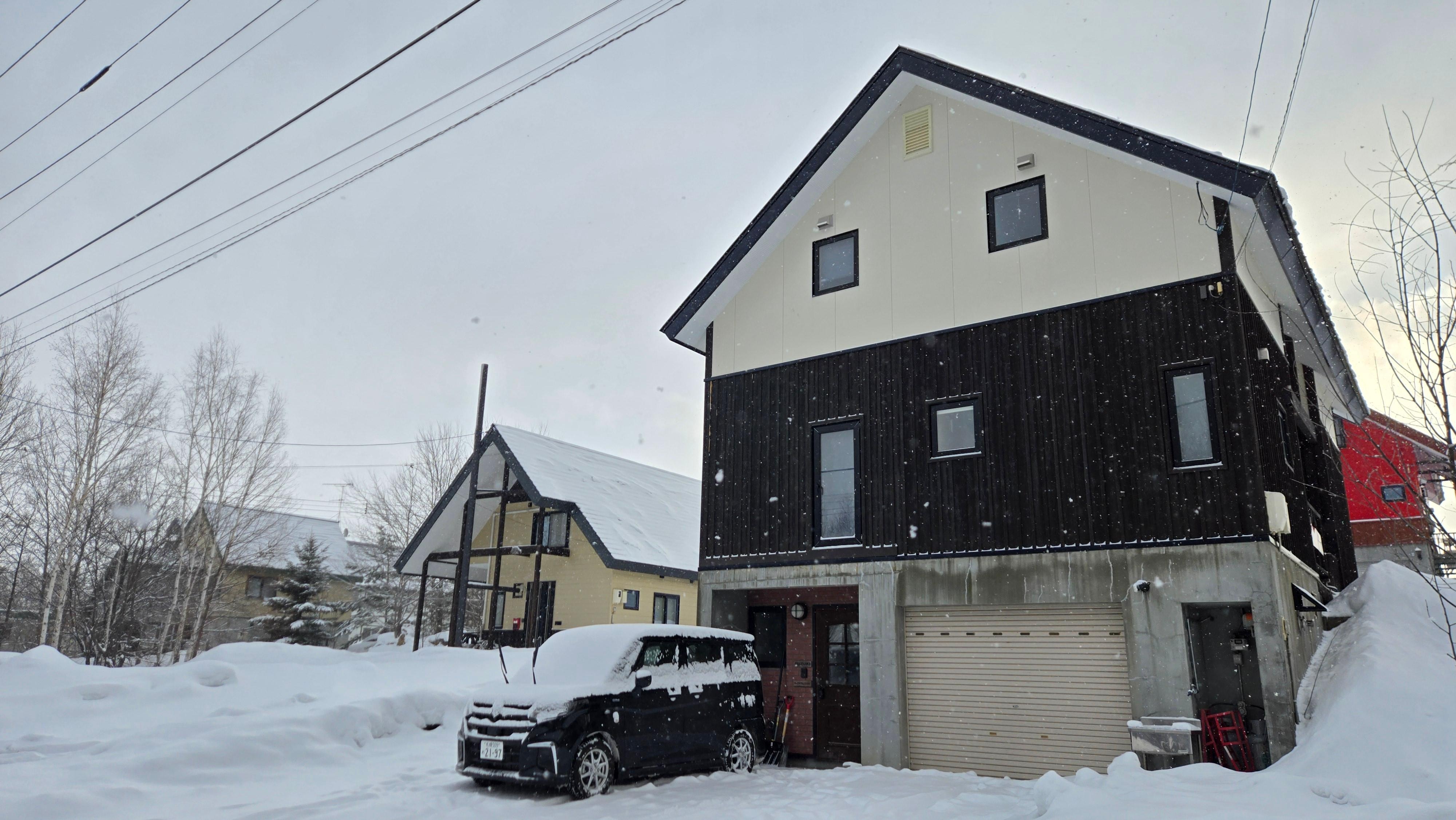 The front of the building.