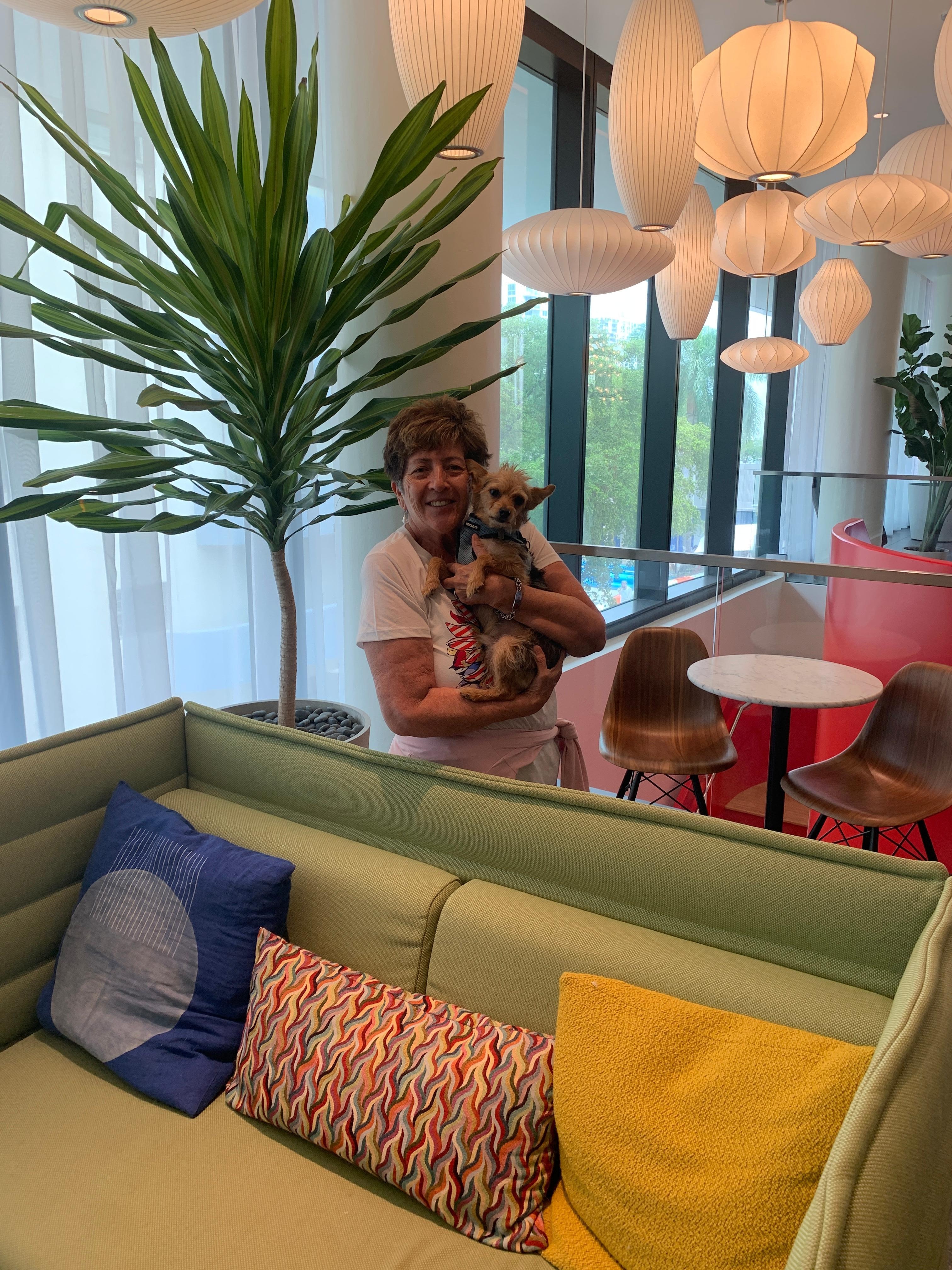 inside lounge area