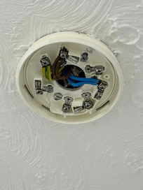 In the ceiling of our shower room