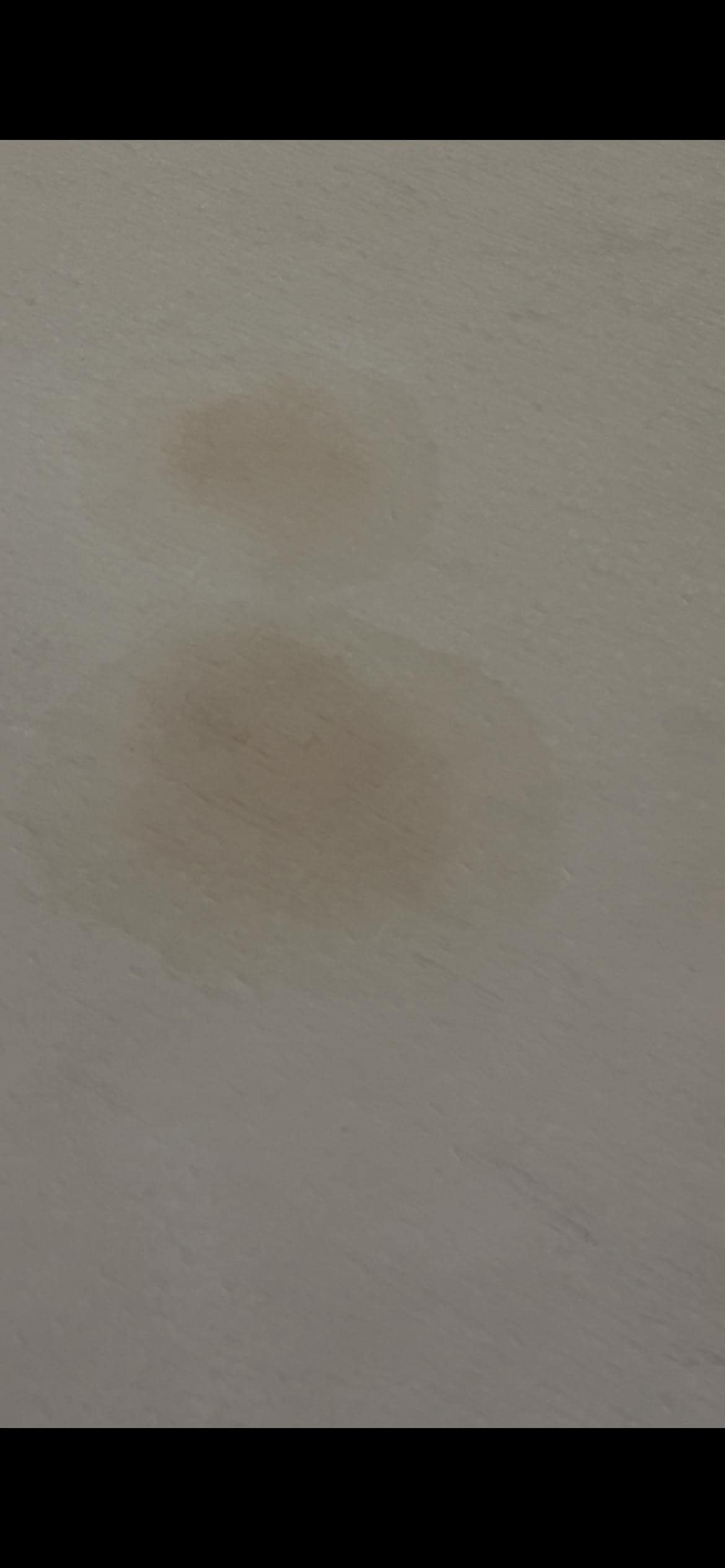 This was a stain on the bedcover. Not sure what it is.