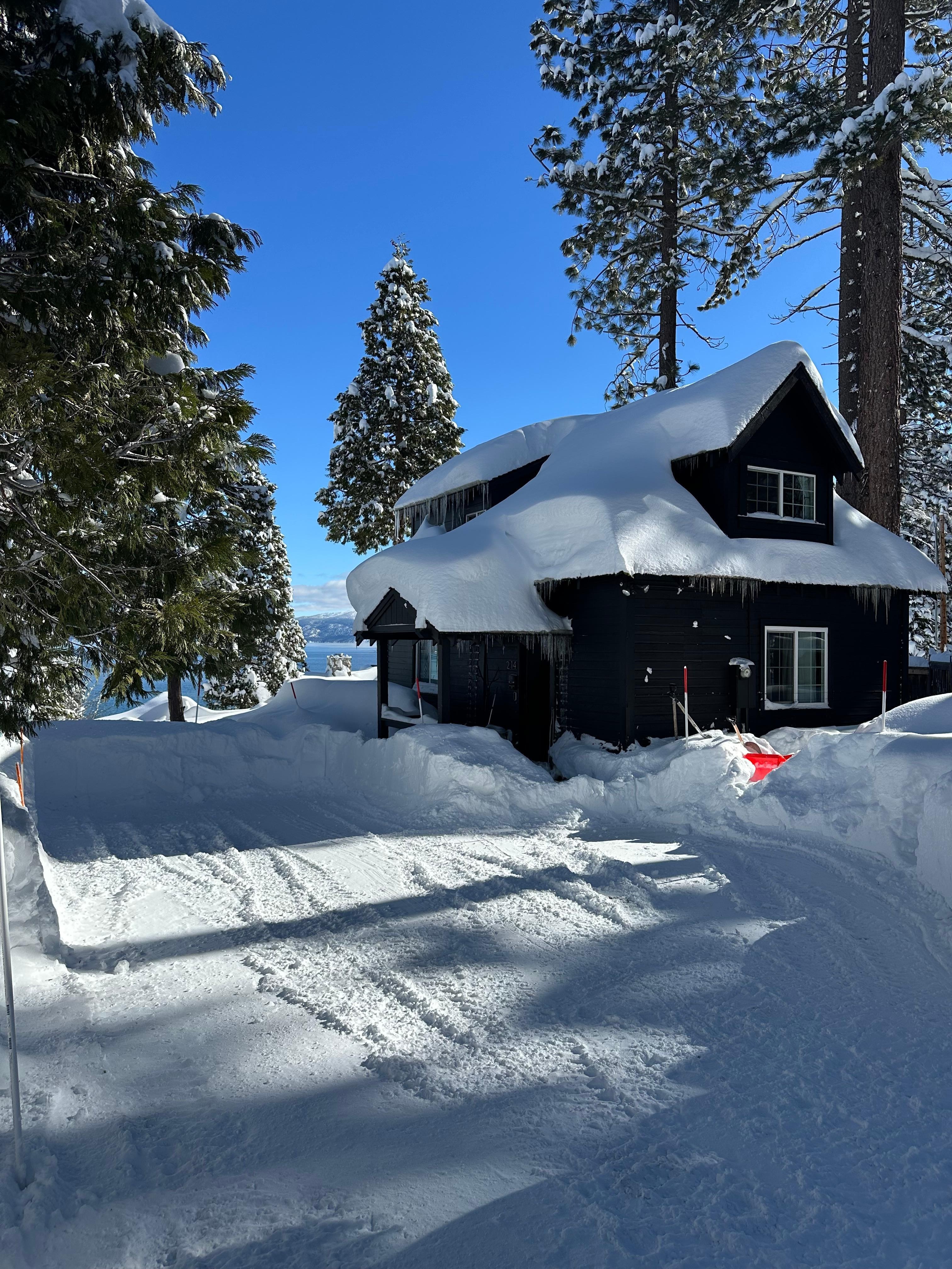Cleared Driveway and Sunny Skies 