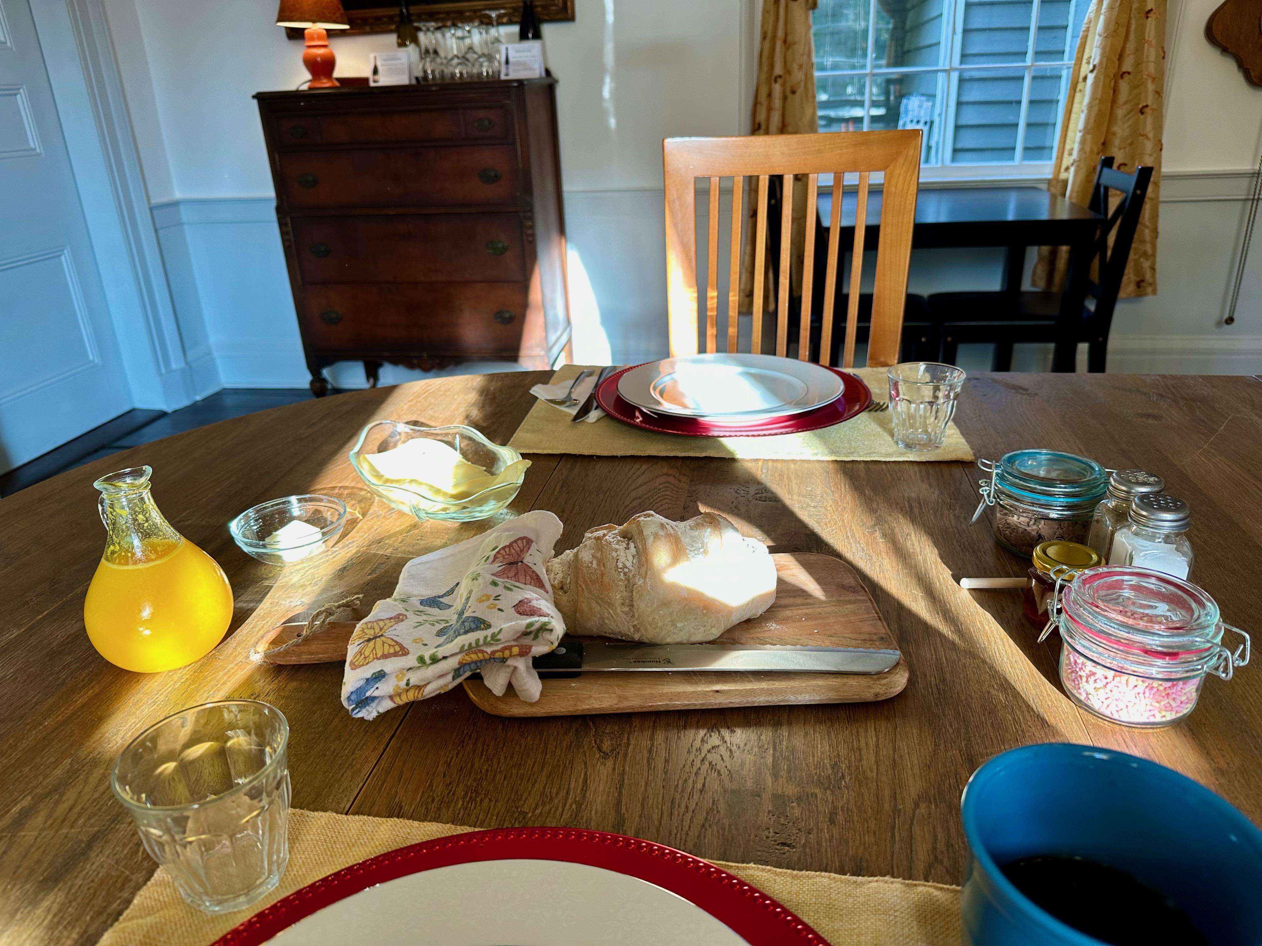 Some of the breakfast spread