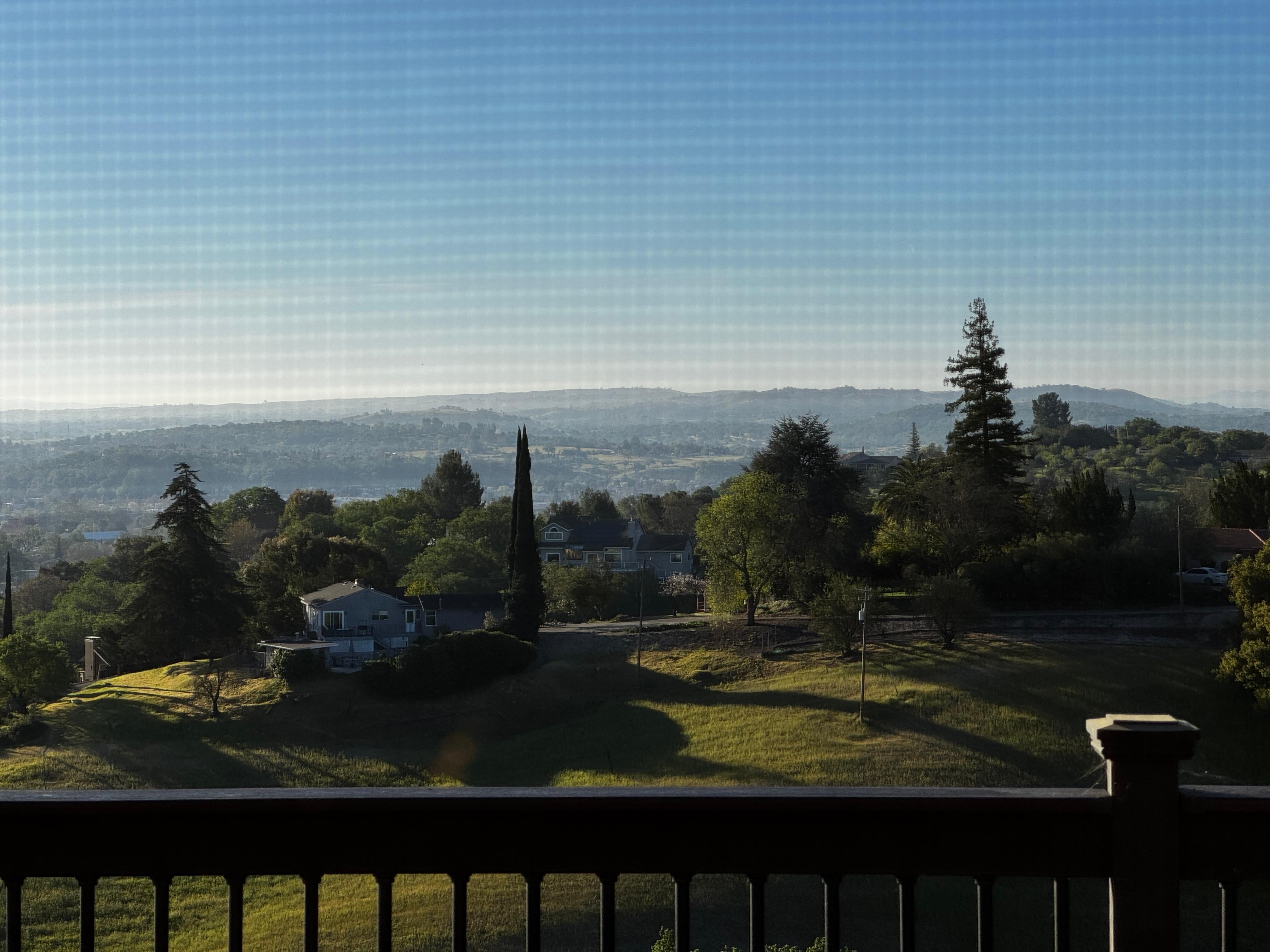 View from the upstairs bedroom 
