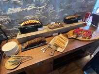 Part of the breakfast buffet. Terrific local fruit and hot items, too.