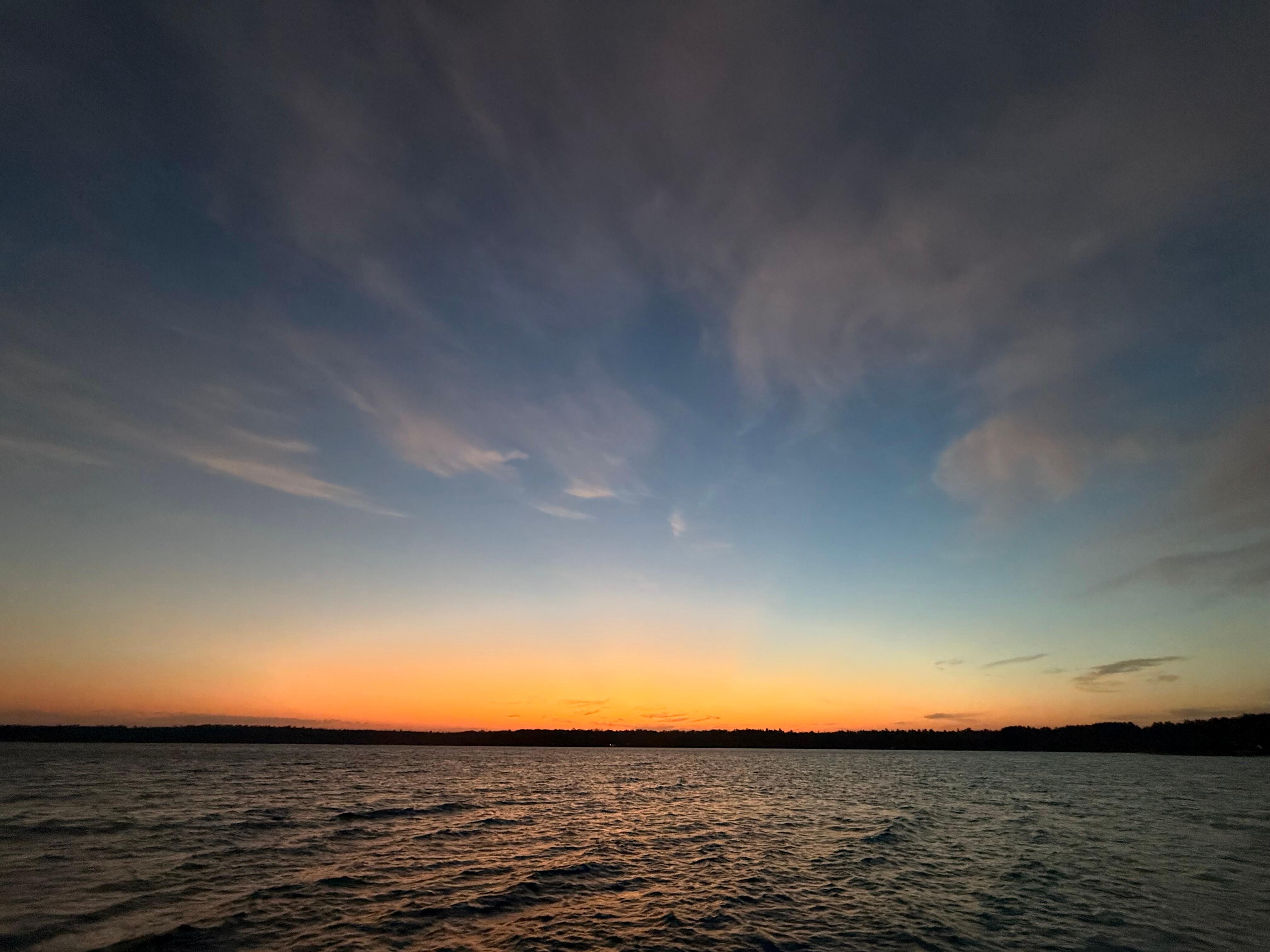 Sunset from the dock.
