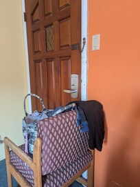Gouges in doorframe