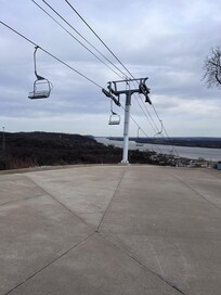 View of skylift from back deck.