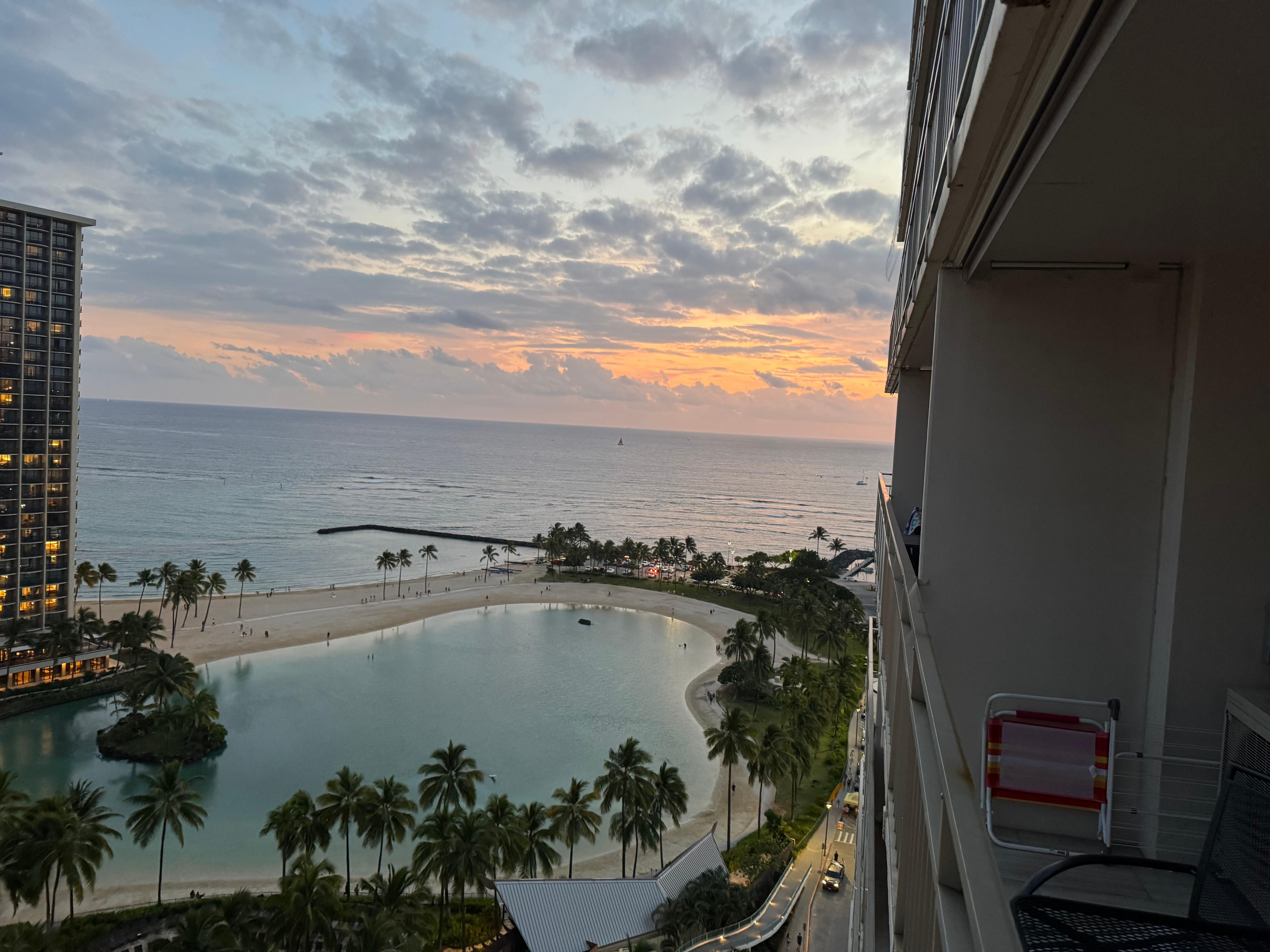 Morning view from the lanai