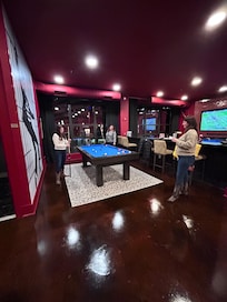 Pool table in common area