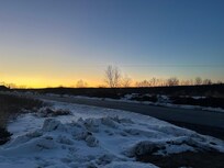The sunset from the main entrance.