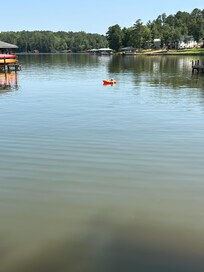 Me floating on the water.