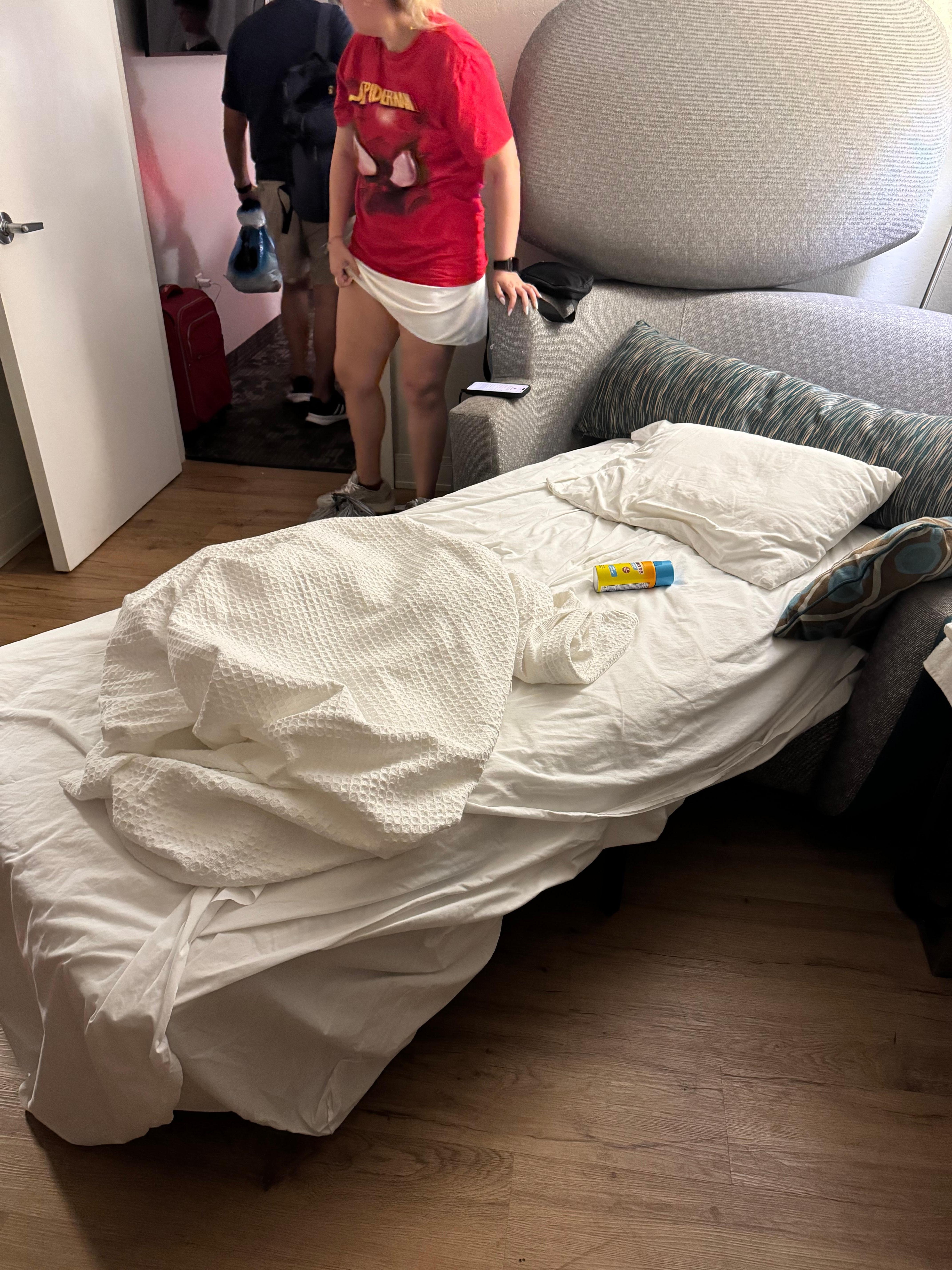 Colchón matrimonial según en el hotel