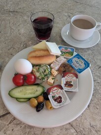 Breakfast was varied and fresh