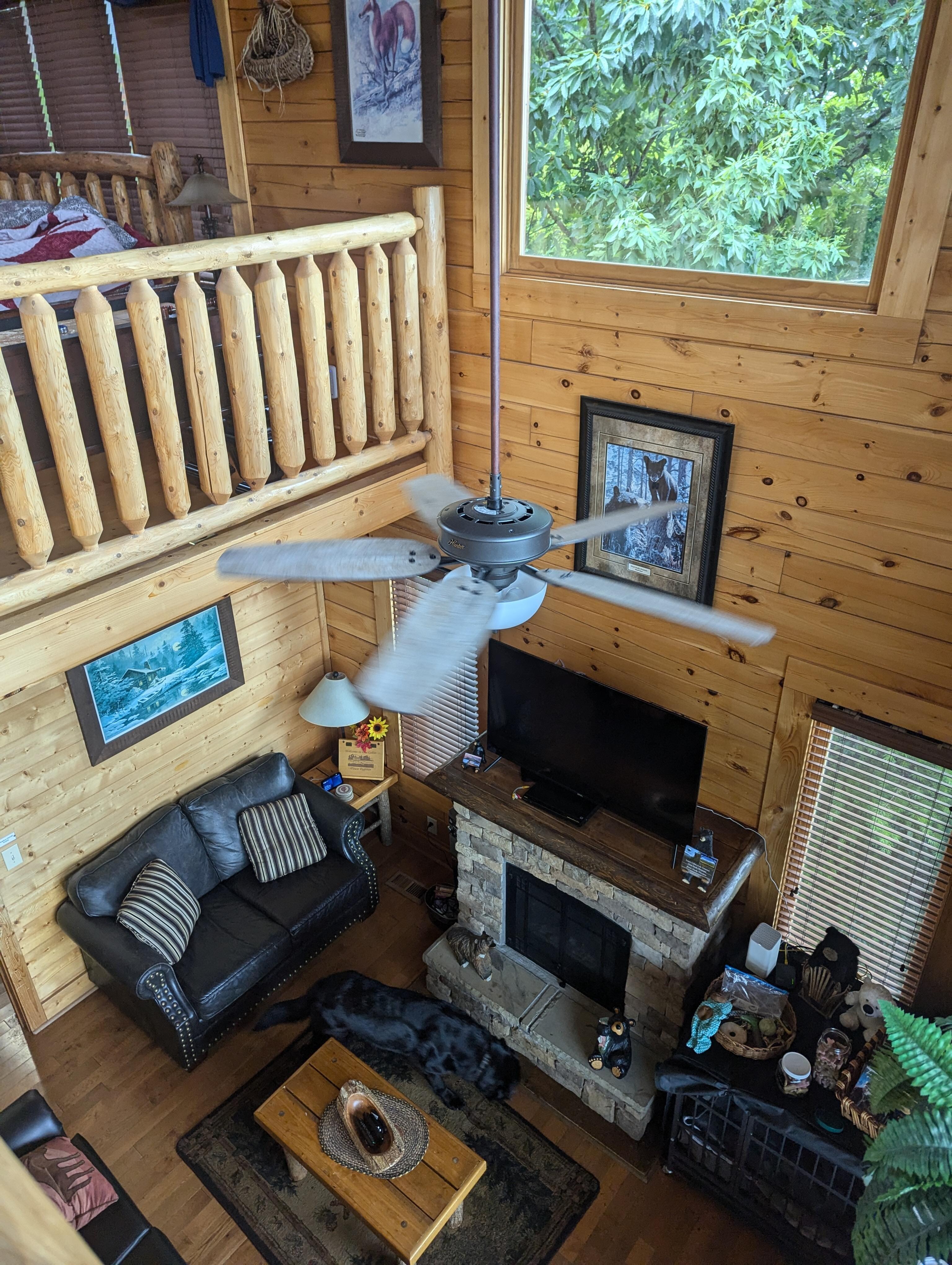 View from upstairs, very open and relaxing atmosphere 