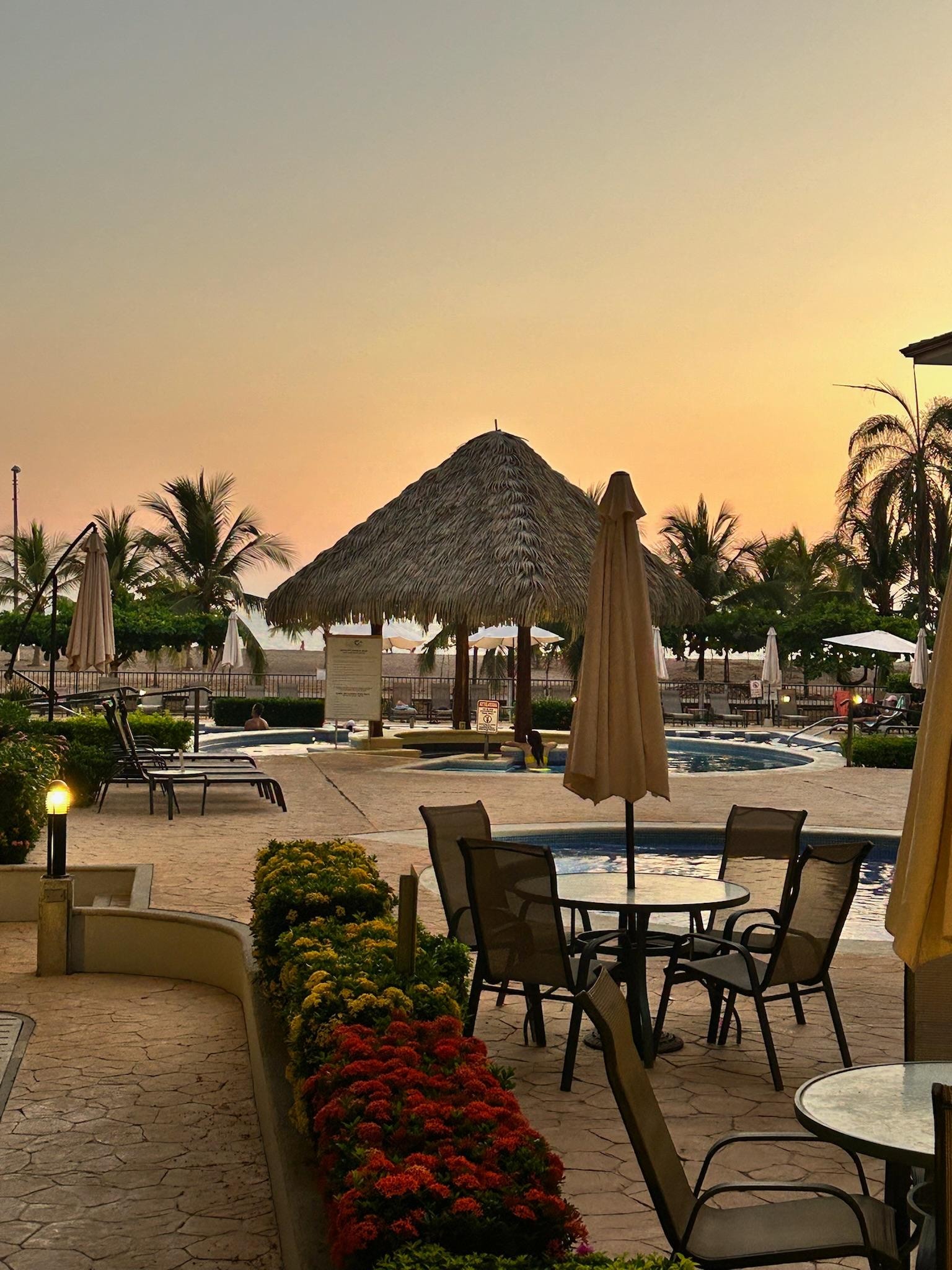 Beautiful sunset from patio (1st floor)