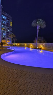 Pool at night