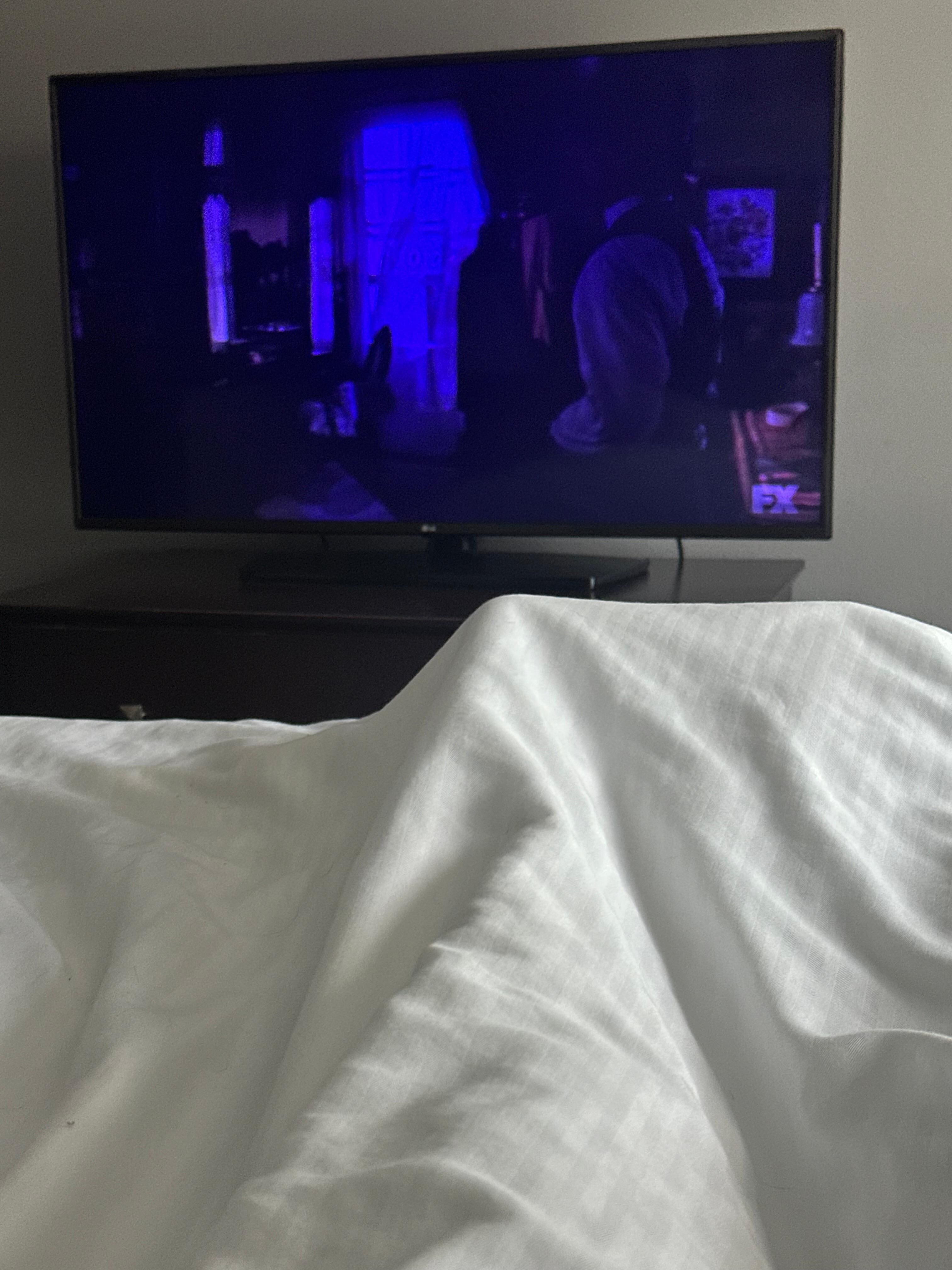 My TV was blue