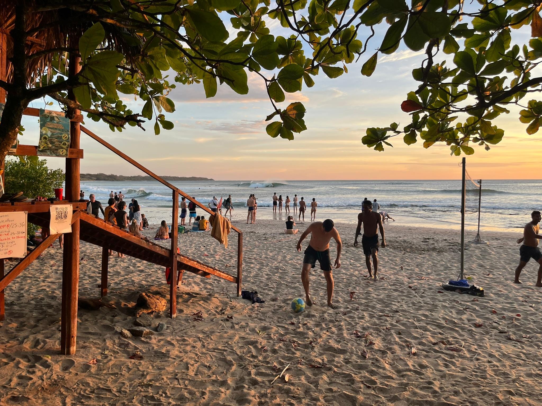 Sunset volleyball