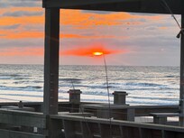 Sun rise from private beach access