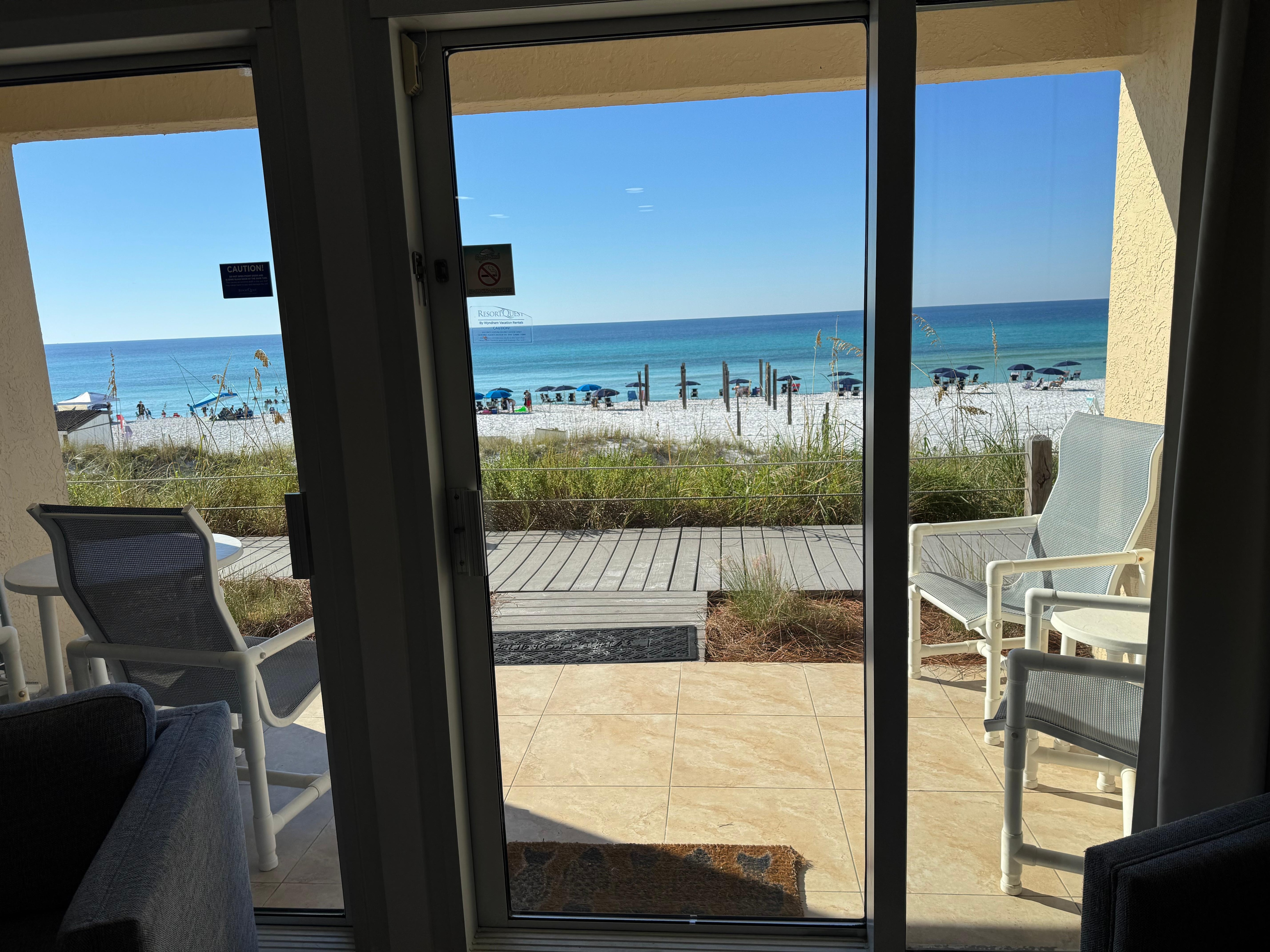 View from inside the condo